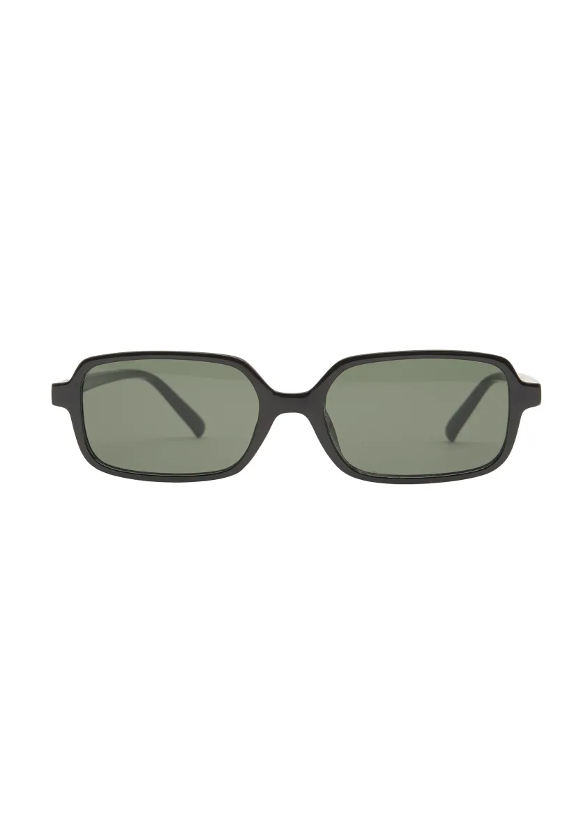 RESIN RECTANGULAR - Sonnenbrille - black