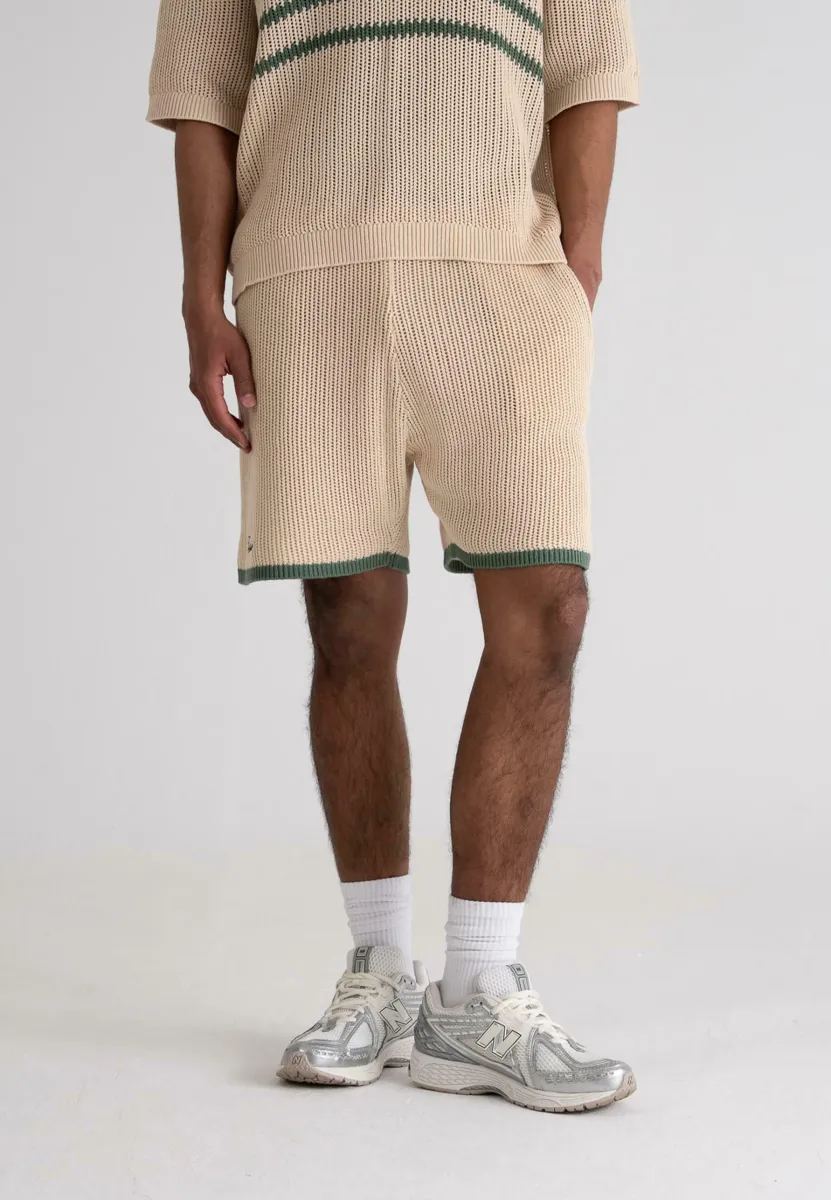 RESORT KNITTED  - Shorts - cream green