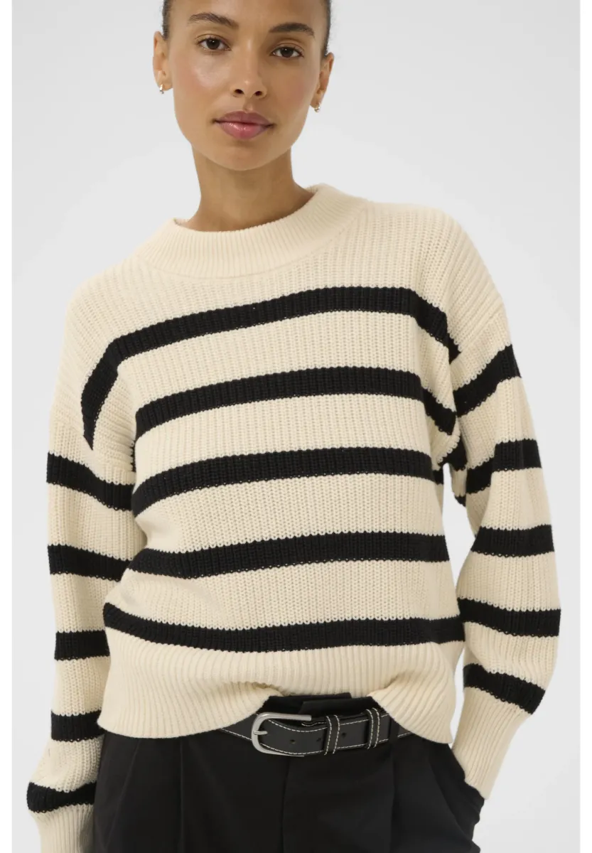 RETA PW - Strickpullover - black