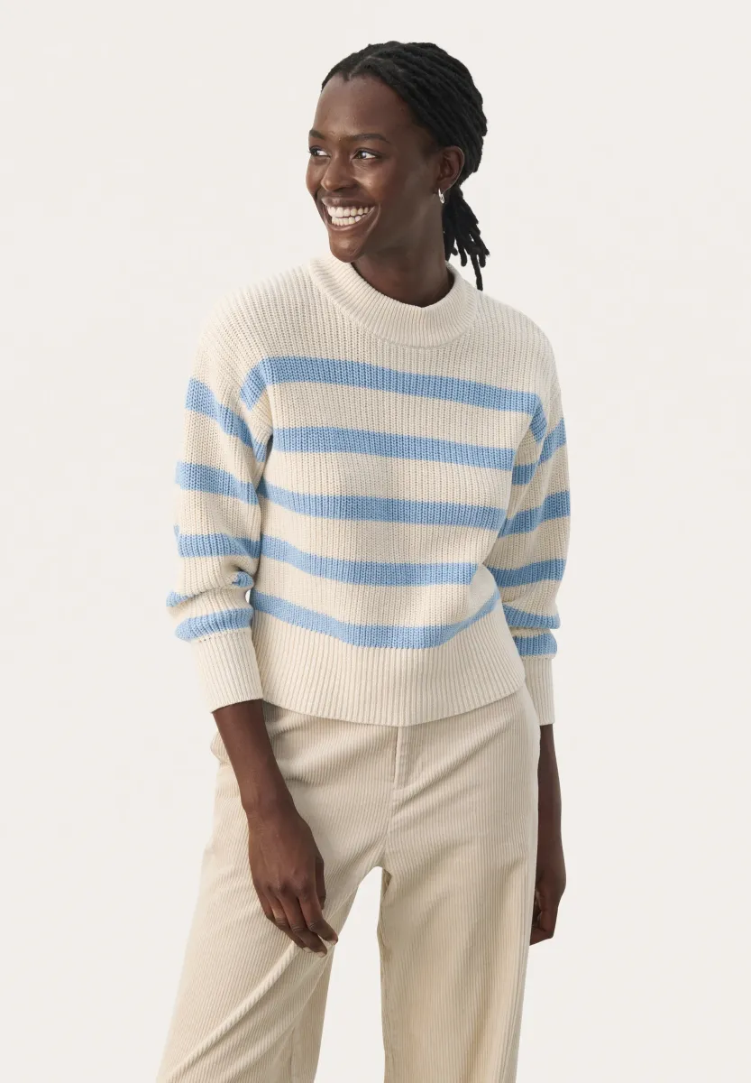 RETA - Strickpullover - soft chambray stripe