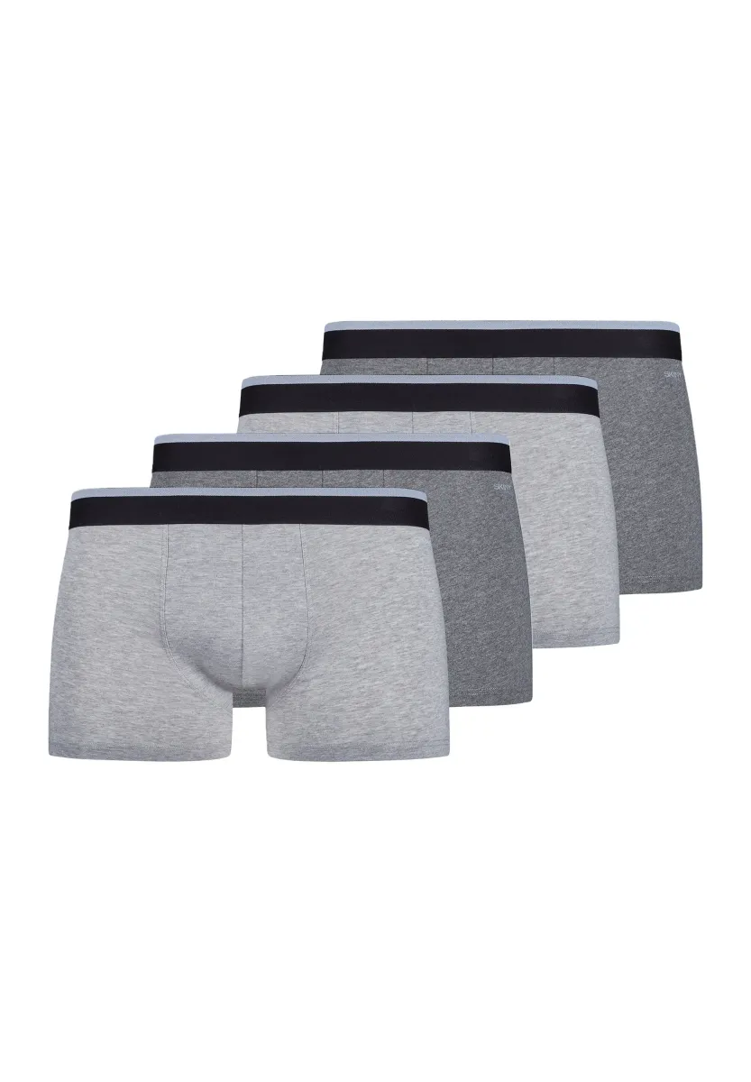 RETRO 4ER PACK BASIC - Boxer Briefs - grau