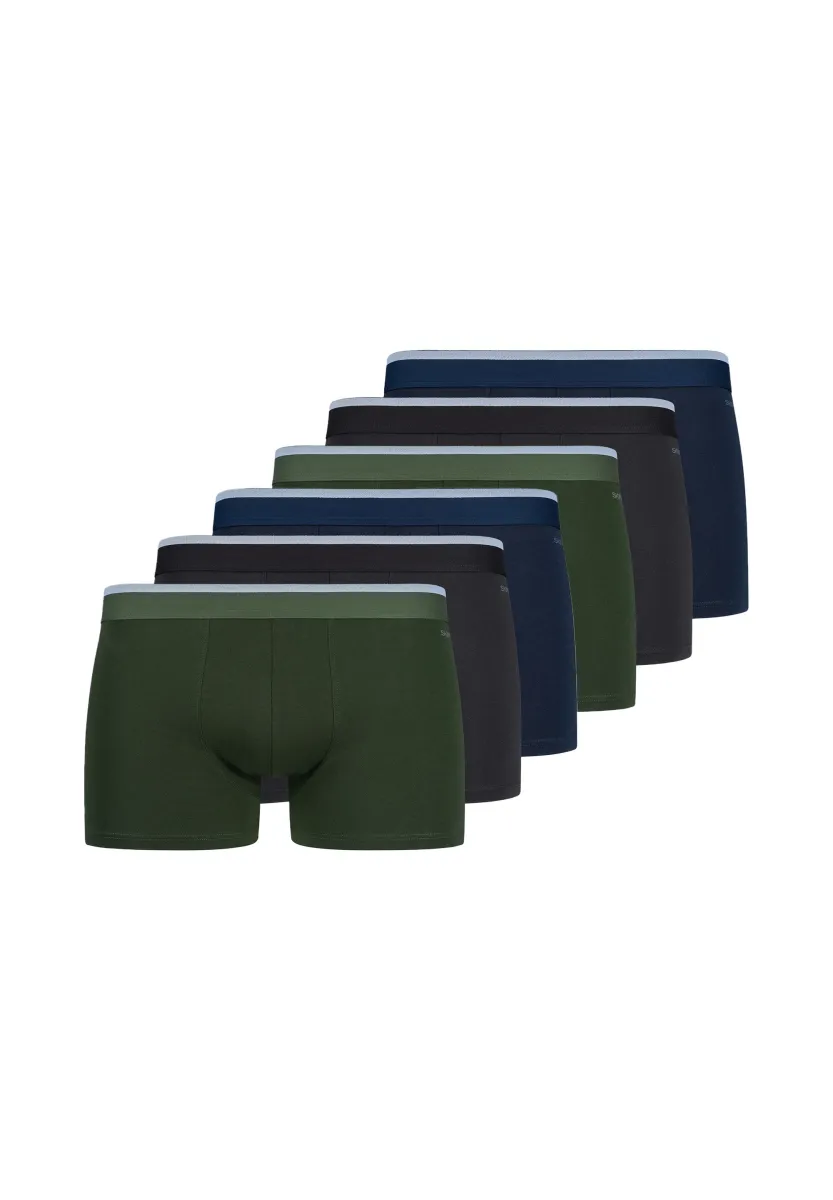 RETRO 6ER PACK BASIC - Boxer Briefs - green