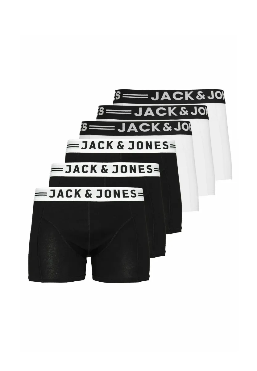 RETRO 6ER PACK SENSE - Boxer Briefs - weiß  schwarz