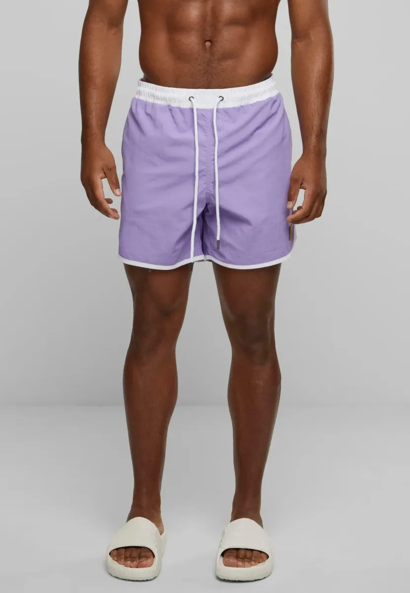 RETRO - Badeshorts - lavender white