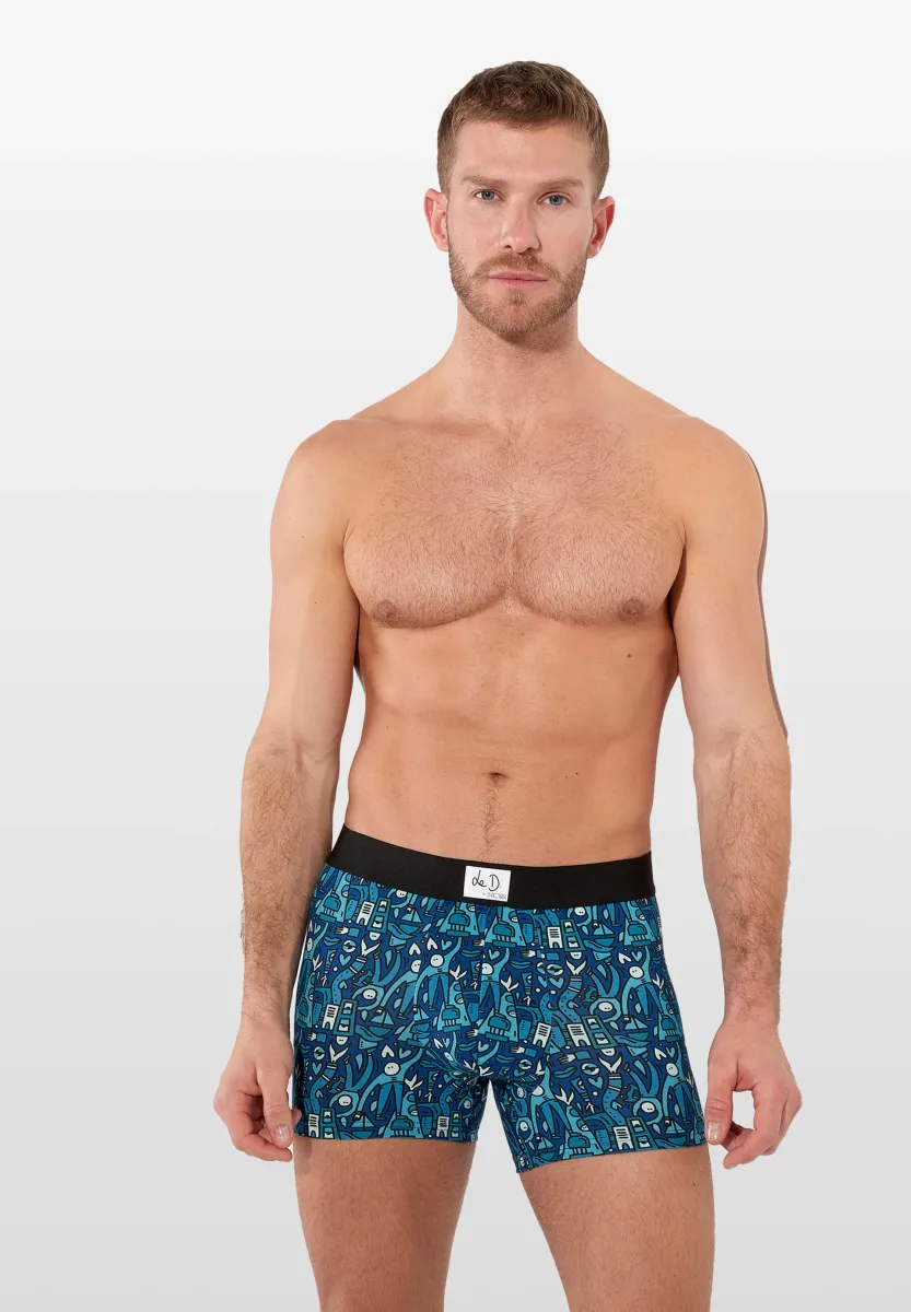 RETRO  - Boxer Briefs - blue print