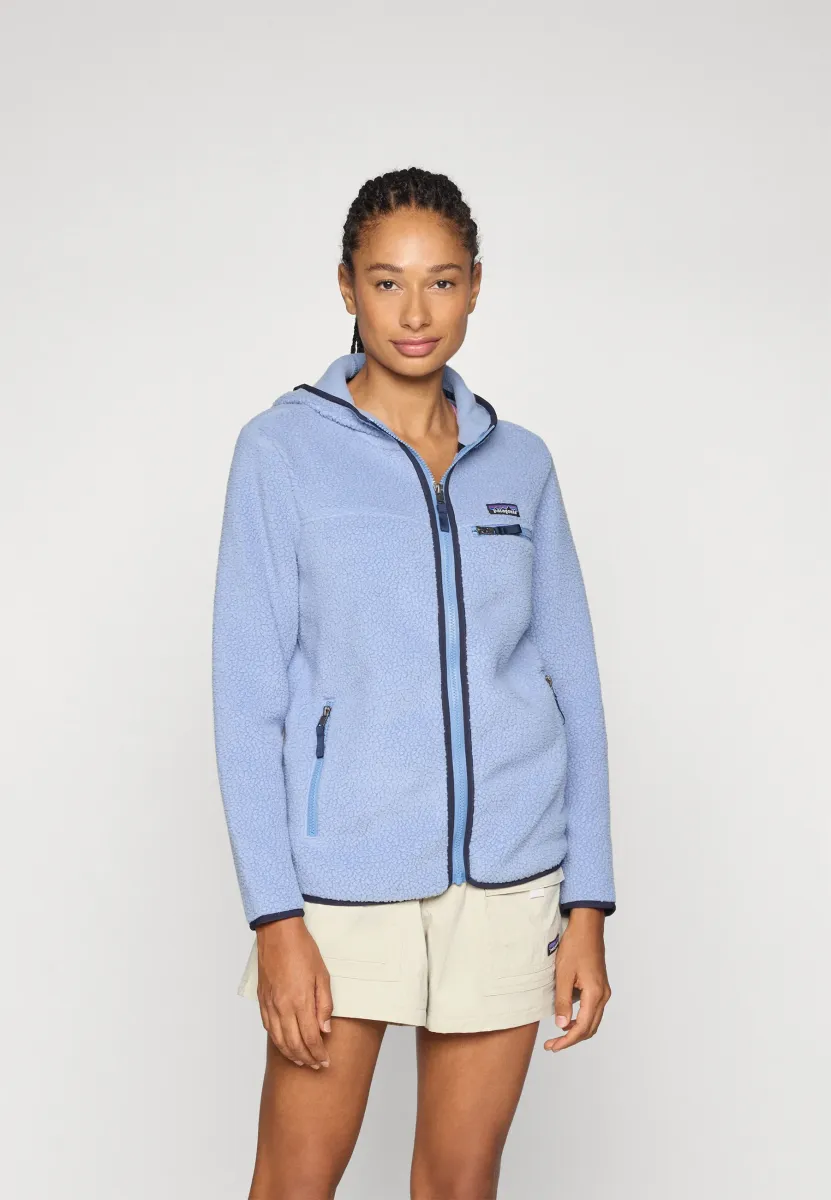 RETRO HOODY - Fleecejacke - barnacle blue