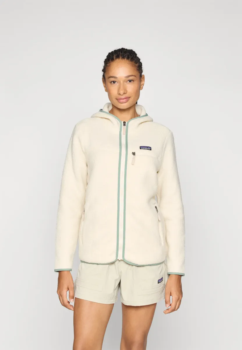 RETRO HOODY - Fleecejacke - natural