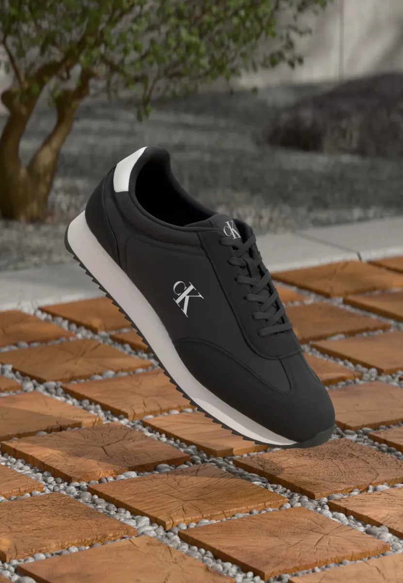 RETRO RUNNER LACE UP - Sneaker low - black/bright white