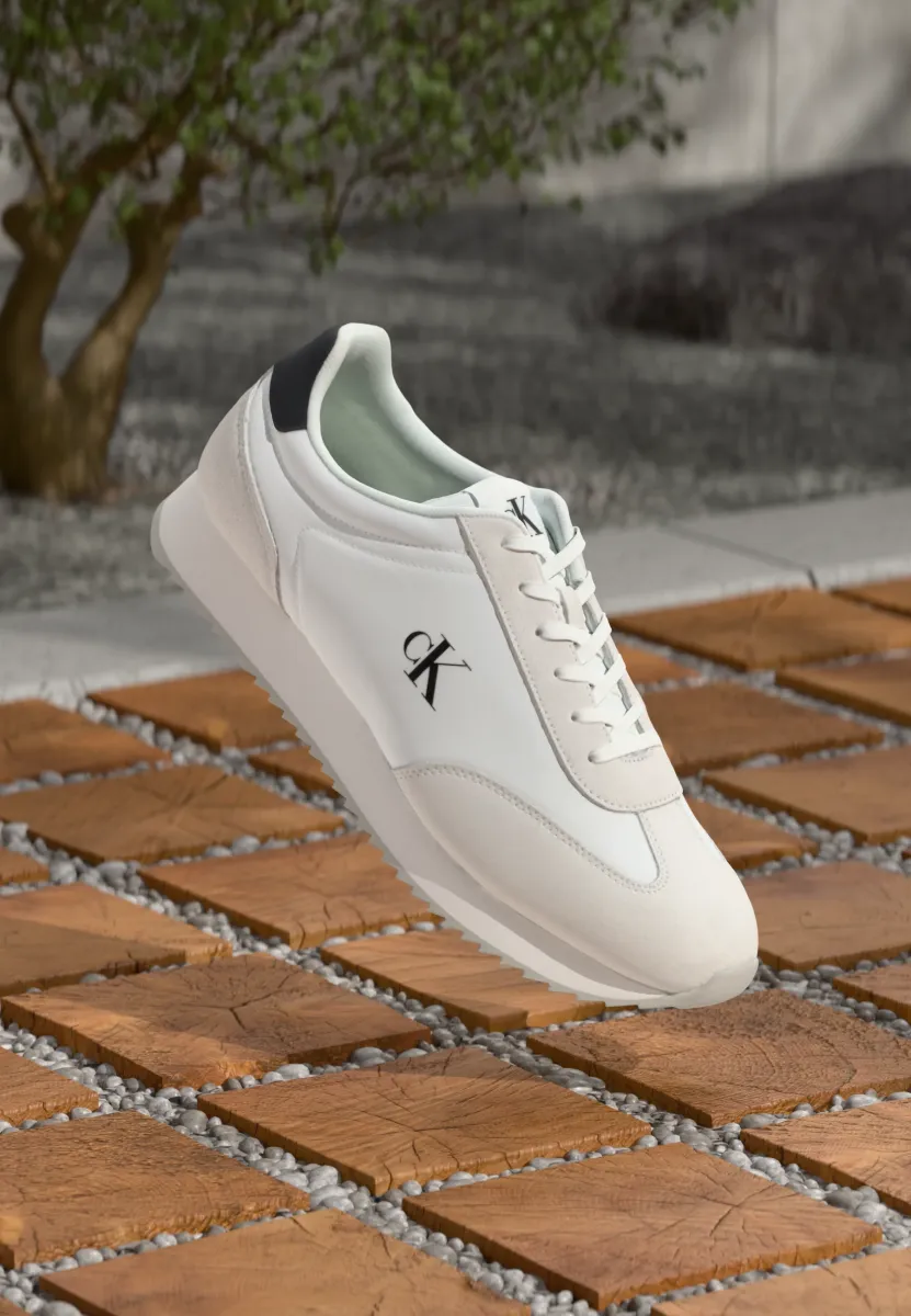 RETRO RUNNER LACE UP - Sneaker low - bright white/black