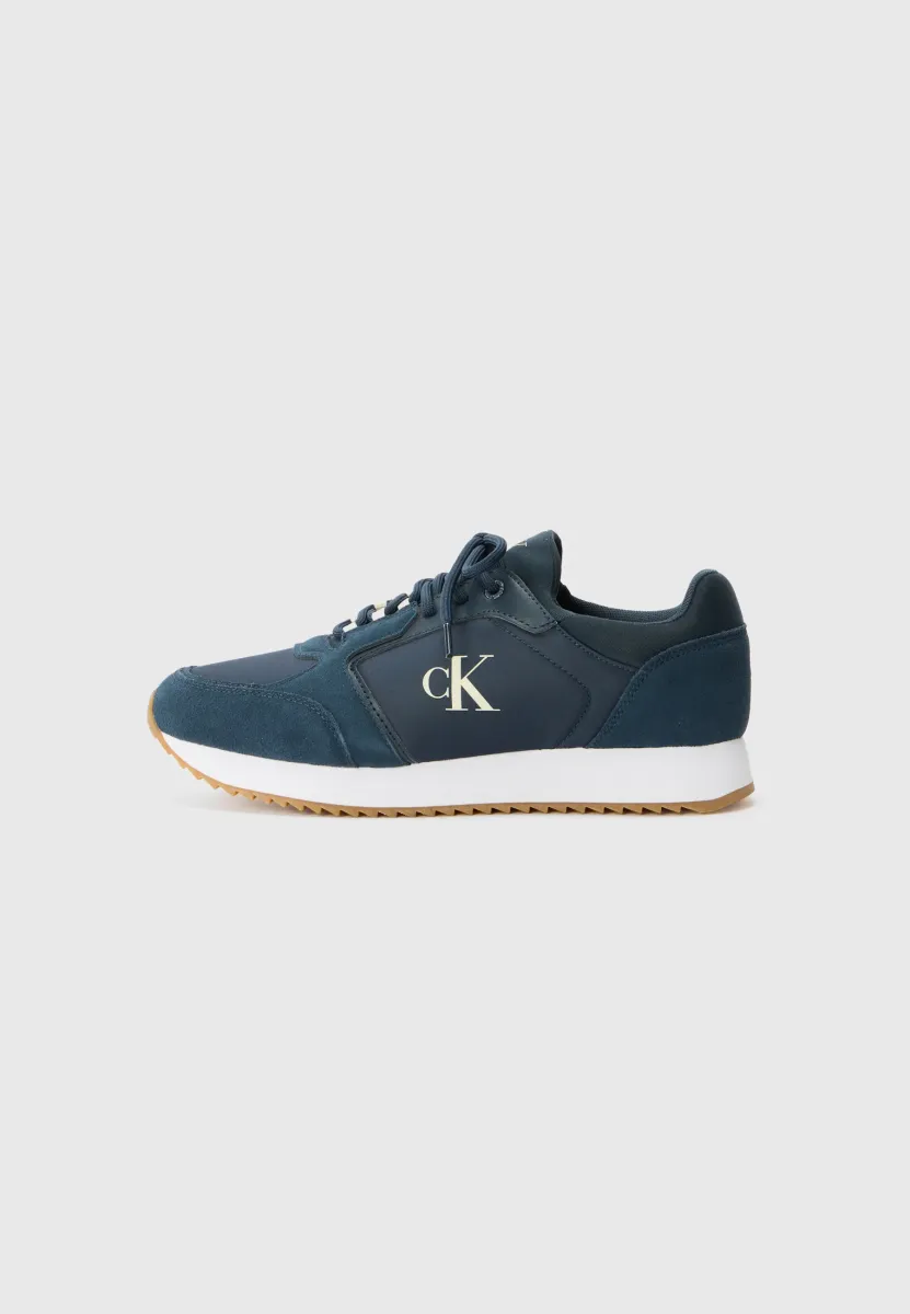 RETRO RUNNER LACE UP - Sneaker low - calvin navy/bright white/gum