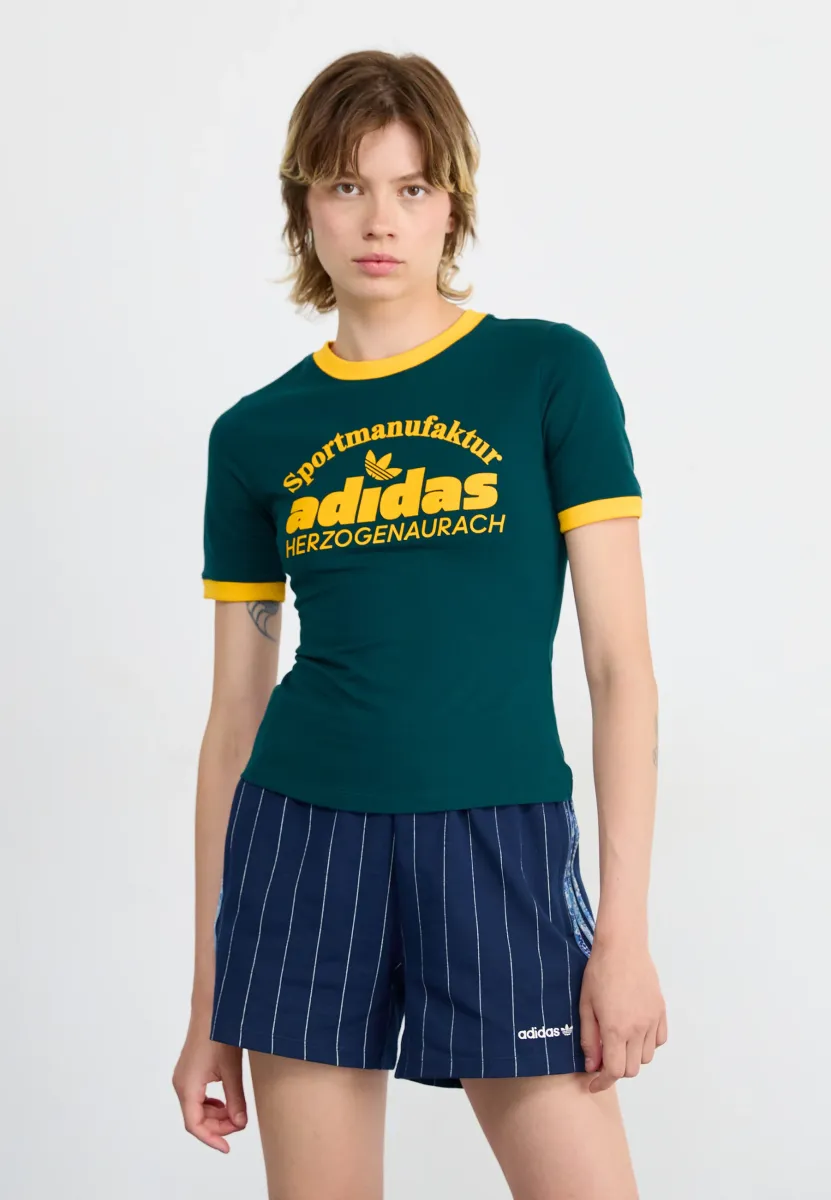 RETRO TEE - T-Shirt print - aurora ivy/yellow