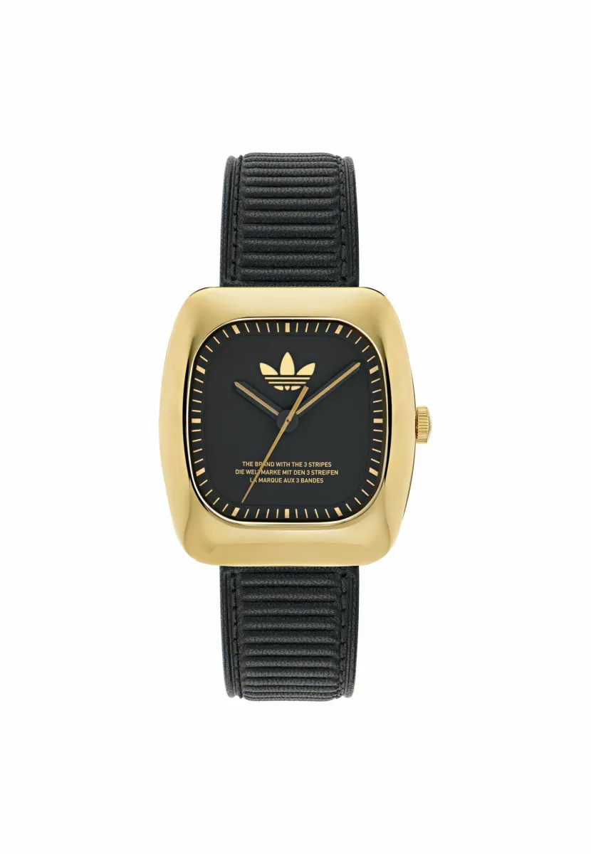 RETRO WAVE ONE - Uhr - black and gold coloured