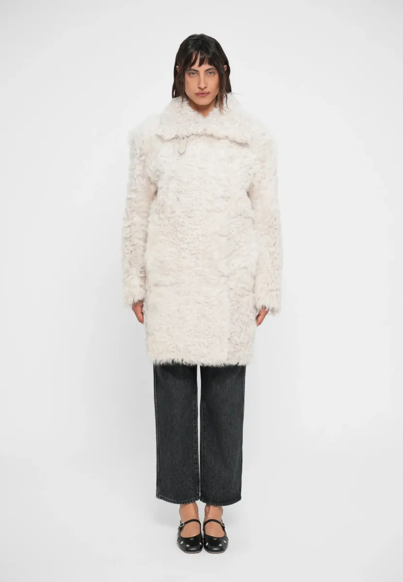REVERSIBLE COAT - Wintermantel - cream white