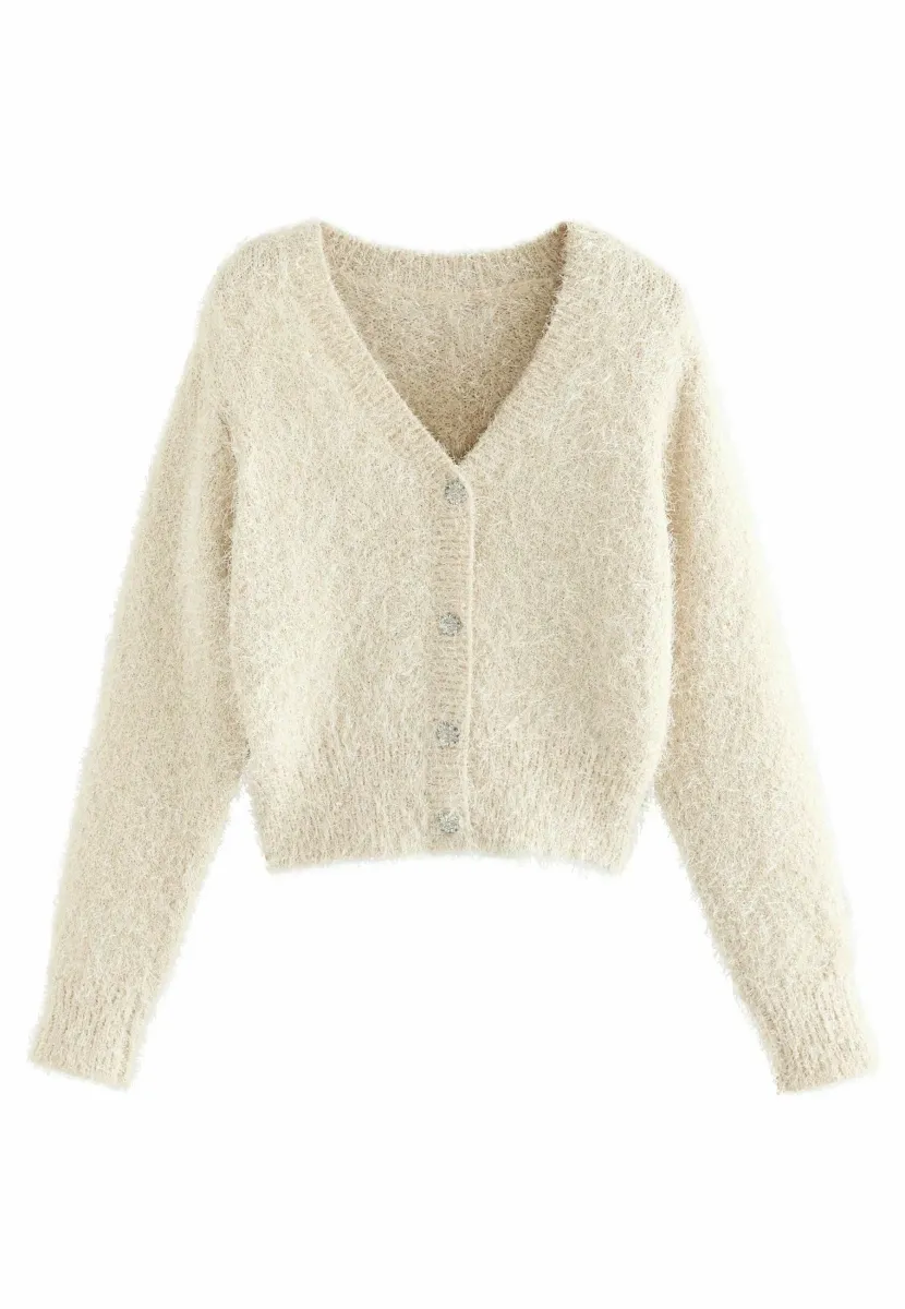 REVERSIBLE - Strickjacke - ecru