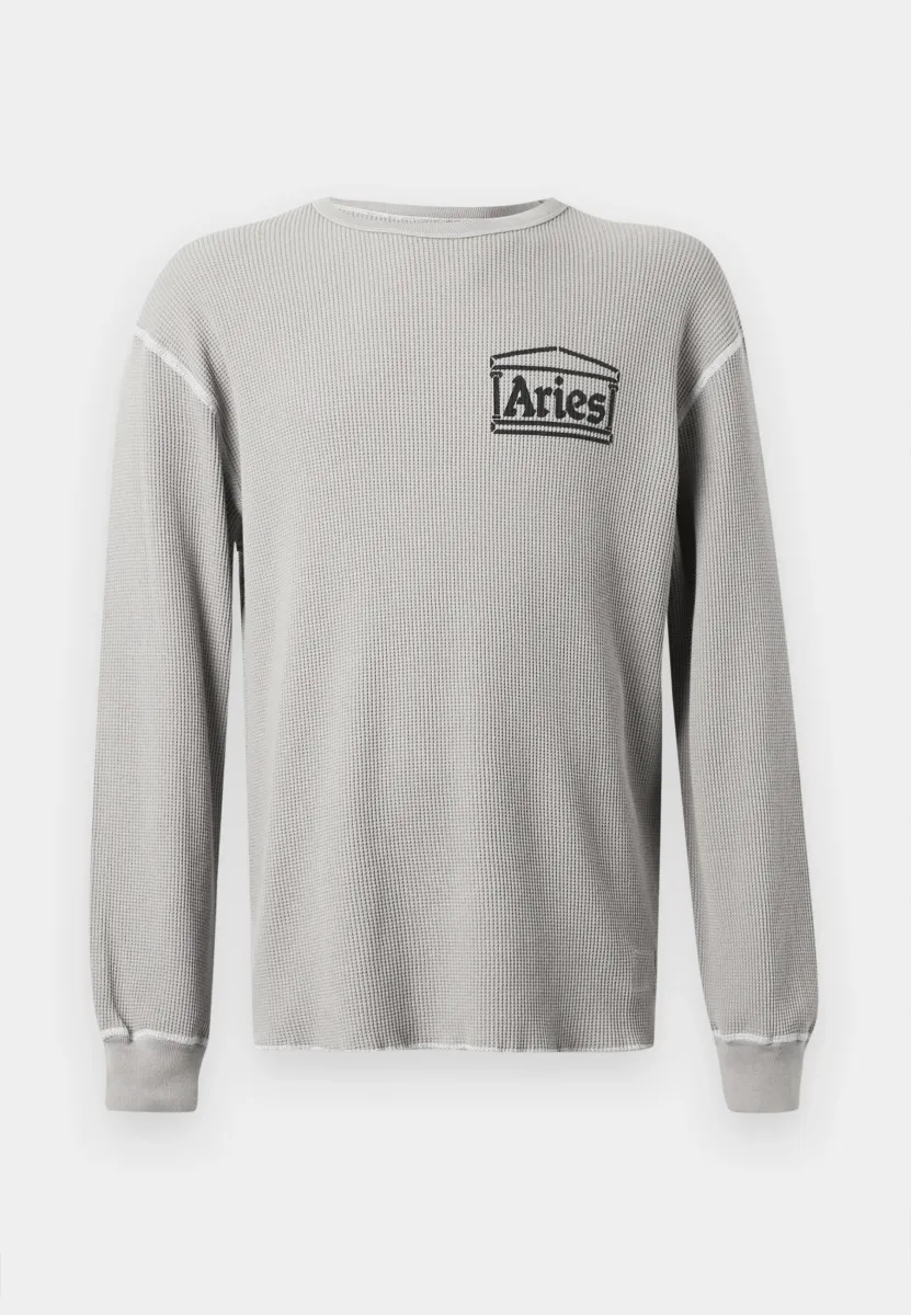 REVERSIBLE TEMPLE WAFFLE UNISEX - Langarmshirt - grey