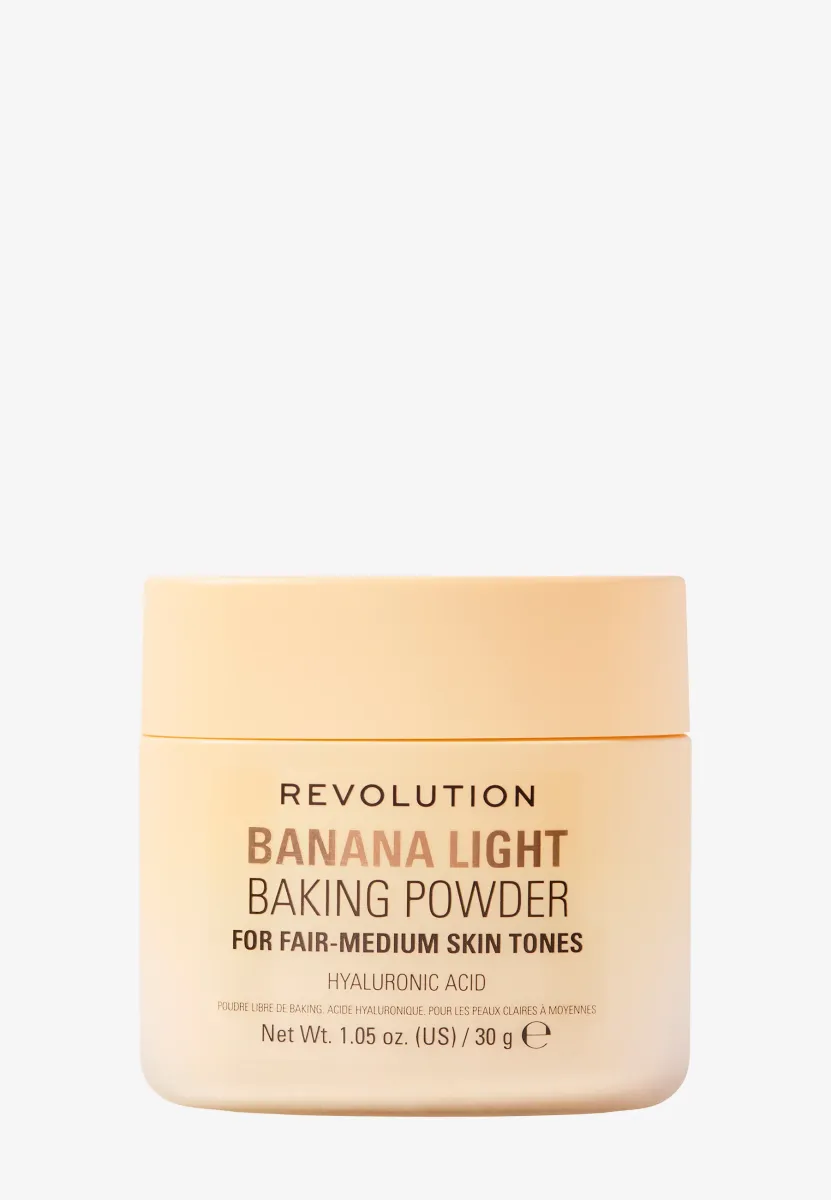 REVOLUTION LOOSE BAKING POWDER - Fixierspray und Fixierpuder - revolution loose baking powder banana light