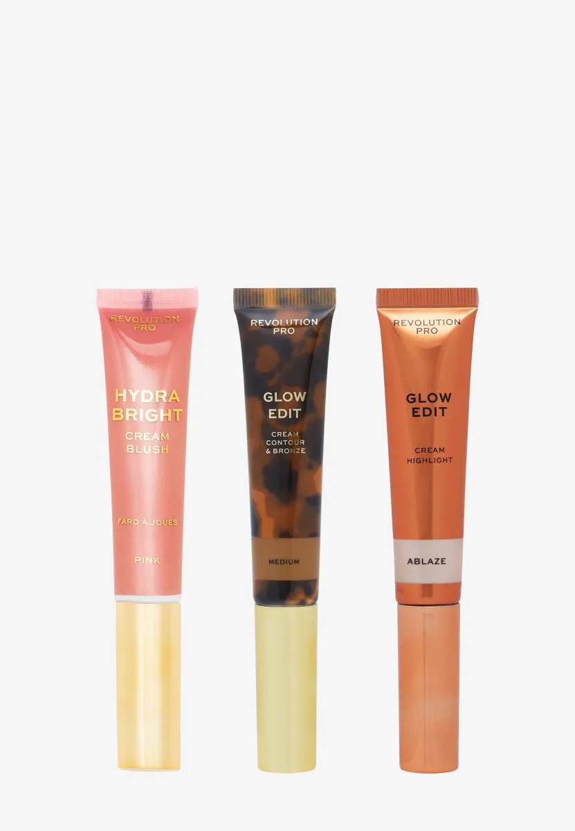 REVOLUTION PRO CREAM FACE WAND TRIO - Highlighter - medium