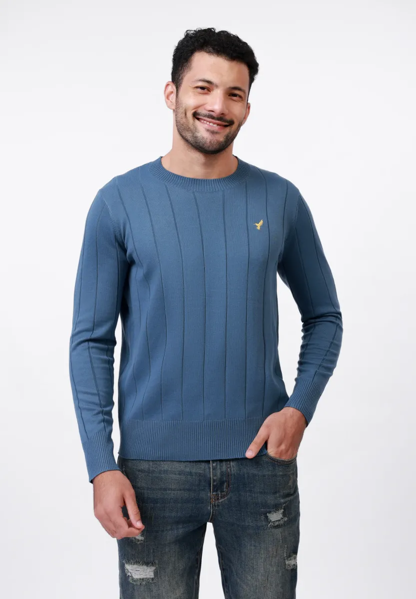 RIB KNIT - Strickpullover - navy
