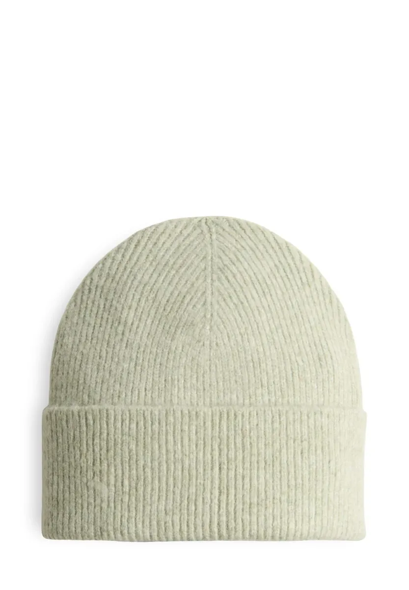 RIBBED STRUCTURED - Mütze - soft matcha