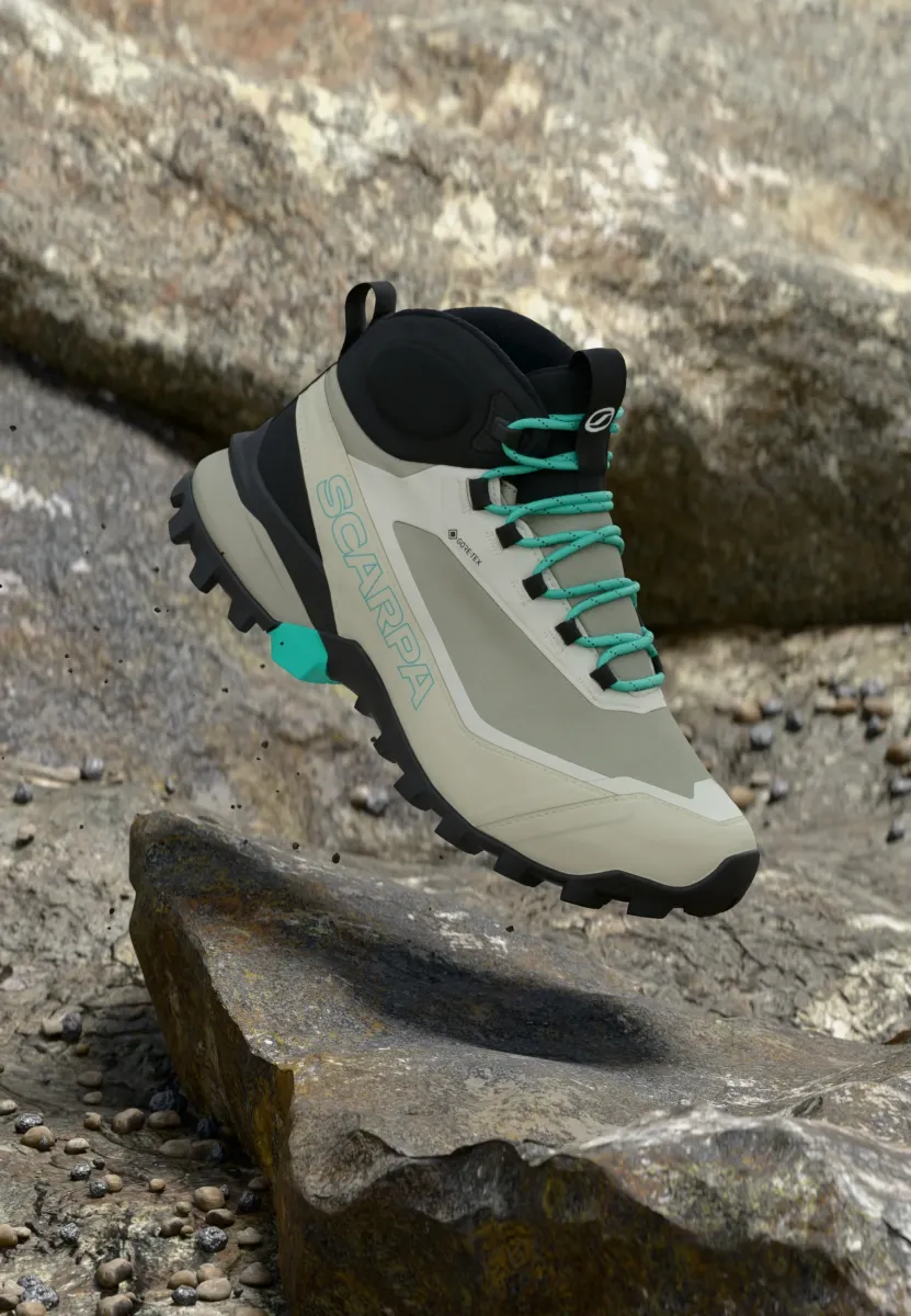RIBELLE CROSS 2 MID GTX - Hikingschuh - fog/aqua green