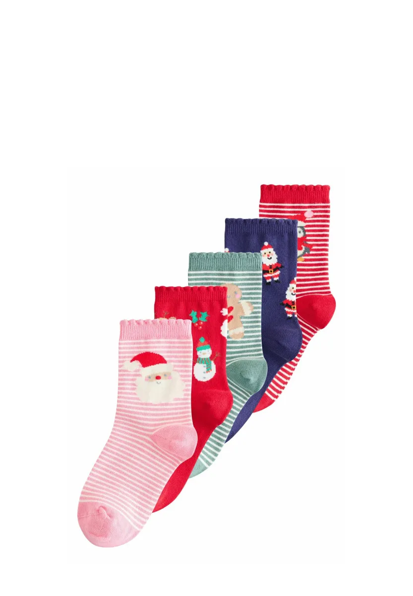 RICH CHRISTMAS CHARACTER 5 PACK - Socken - red green and navy blue