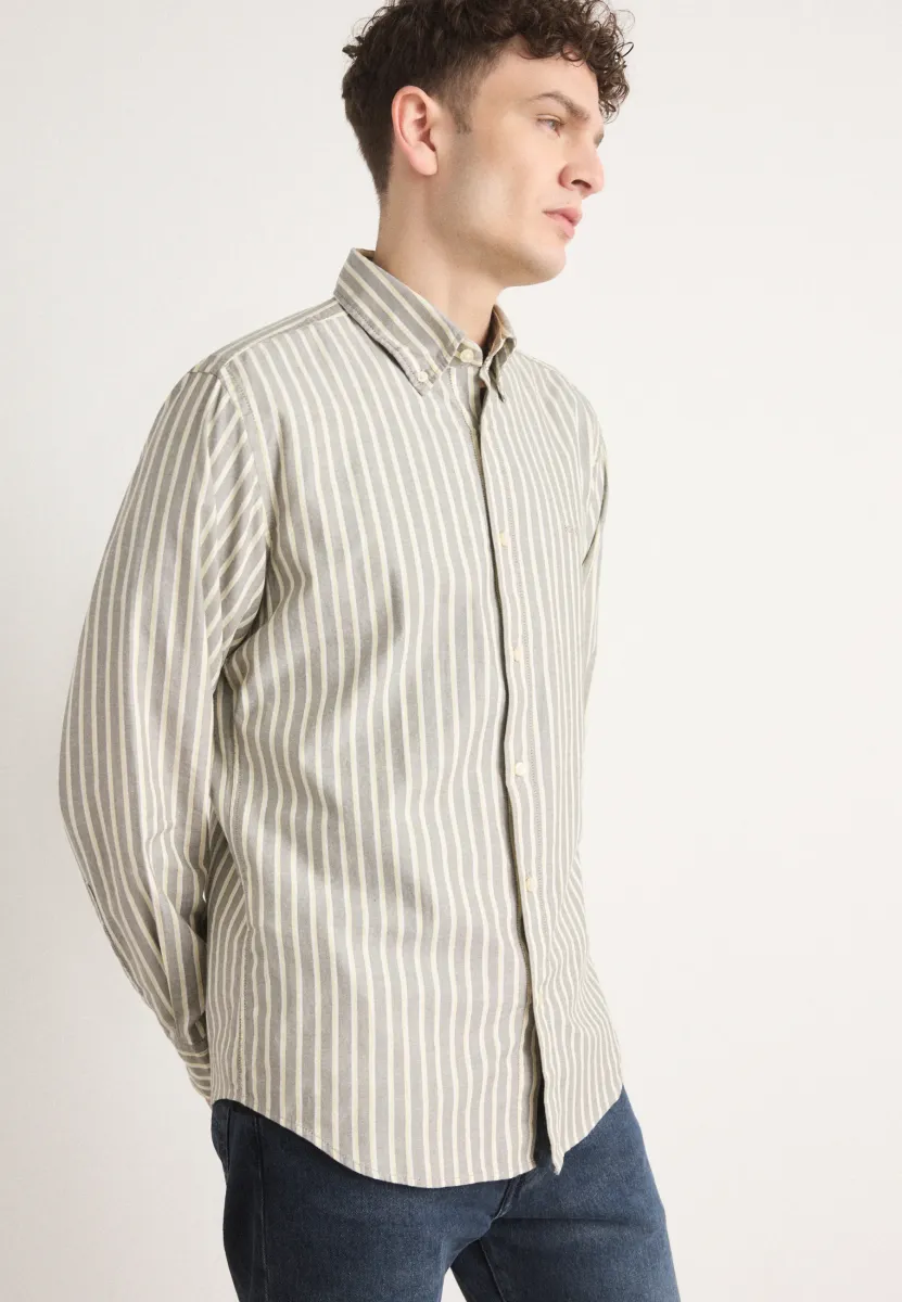 RICOPLUS_M - Hemd - grey/sand