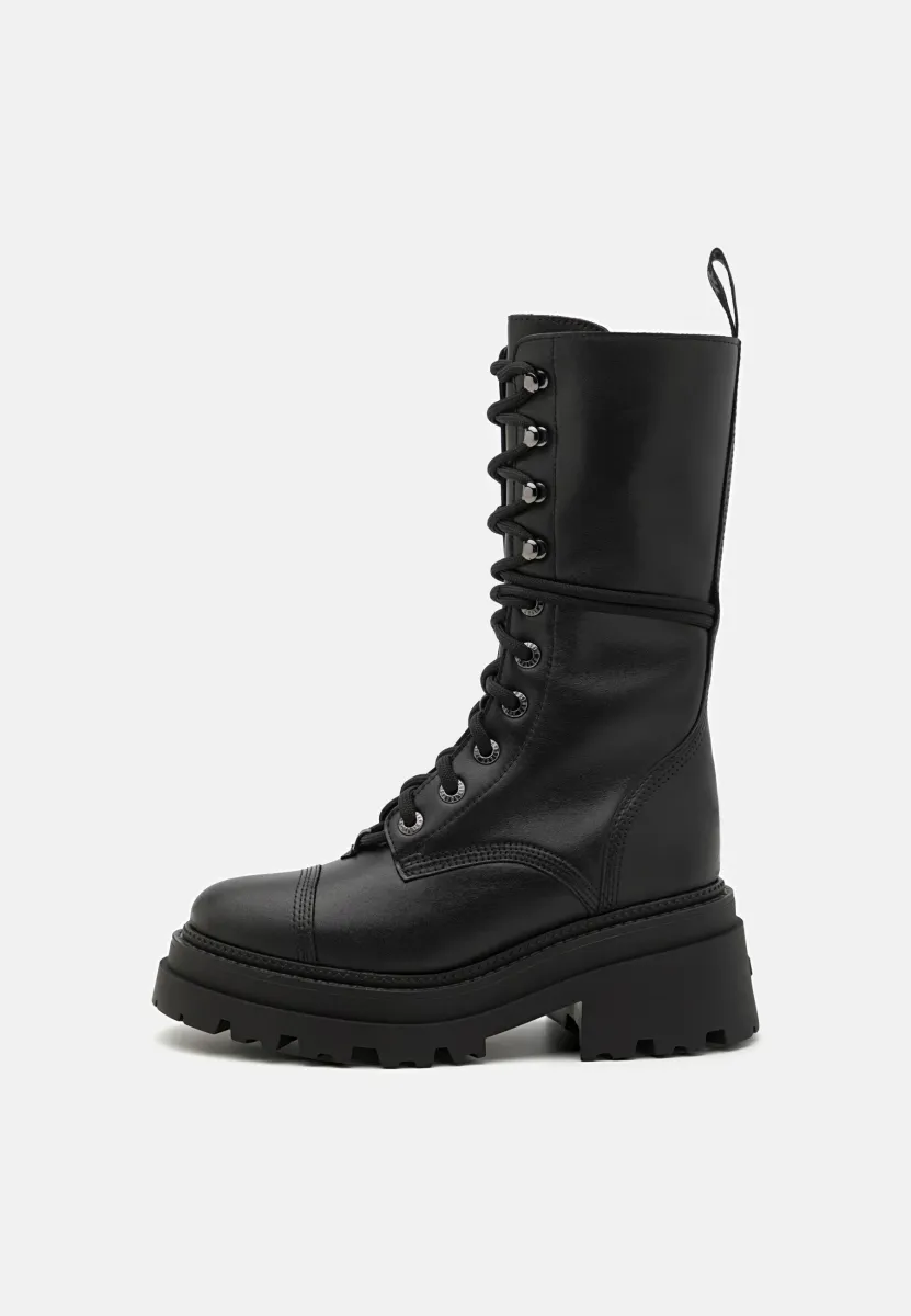 RIDE SEMY SHINY - Plateaustiefel - noir