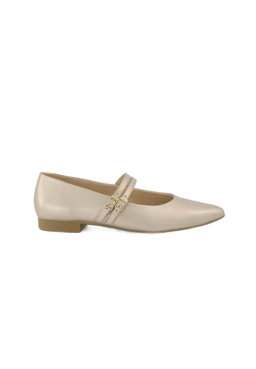 Riemchenballerina - beige