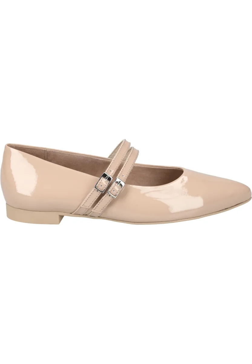Riemchenballerina - beige