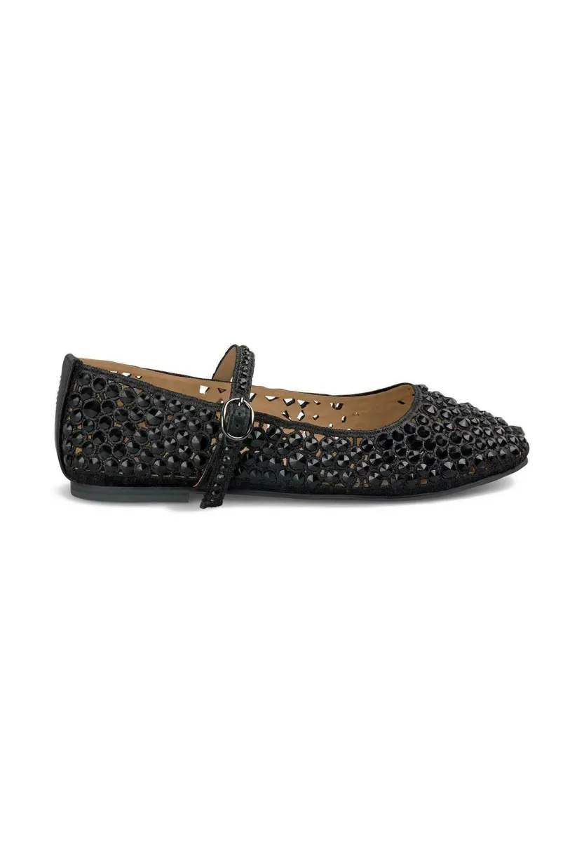 Riemchenballerina - black