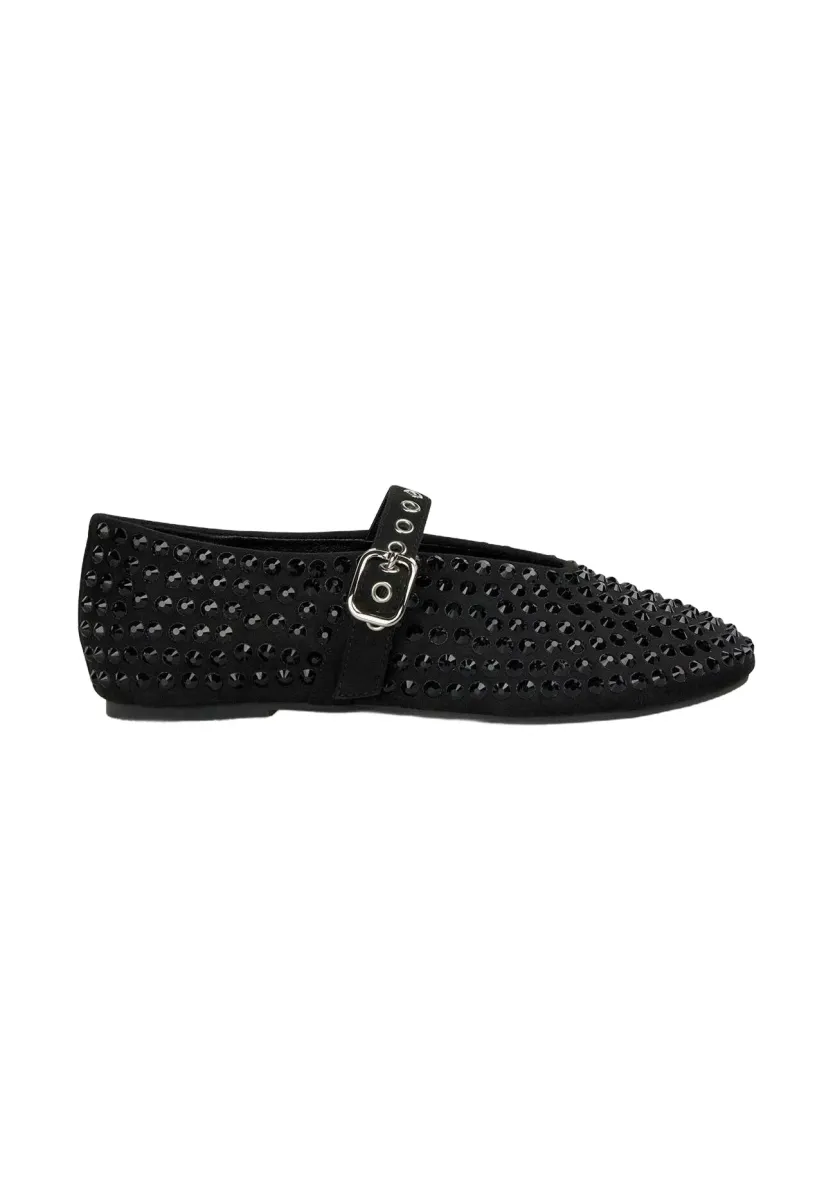 Riemchenballerina - black