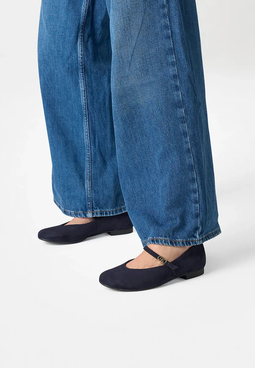 Riemchenballerina - blau