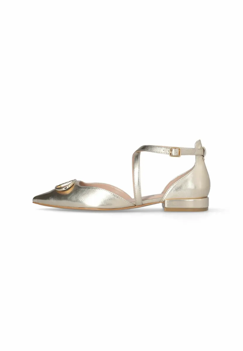 Riemchenballerina - gold coloured