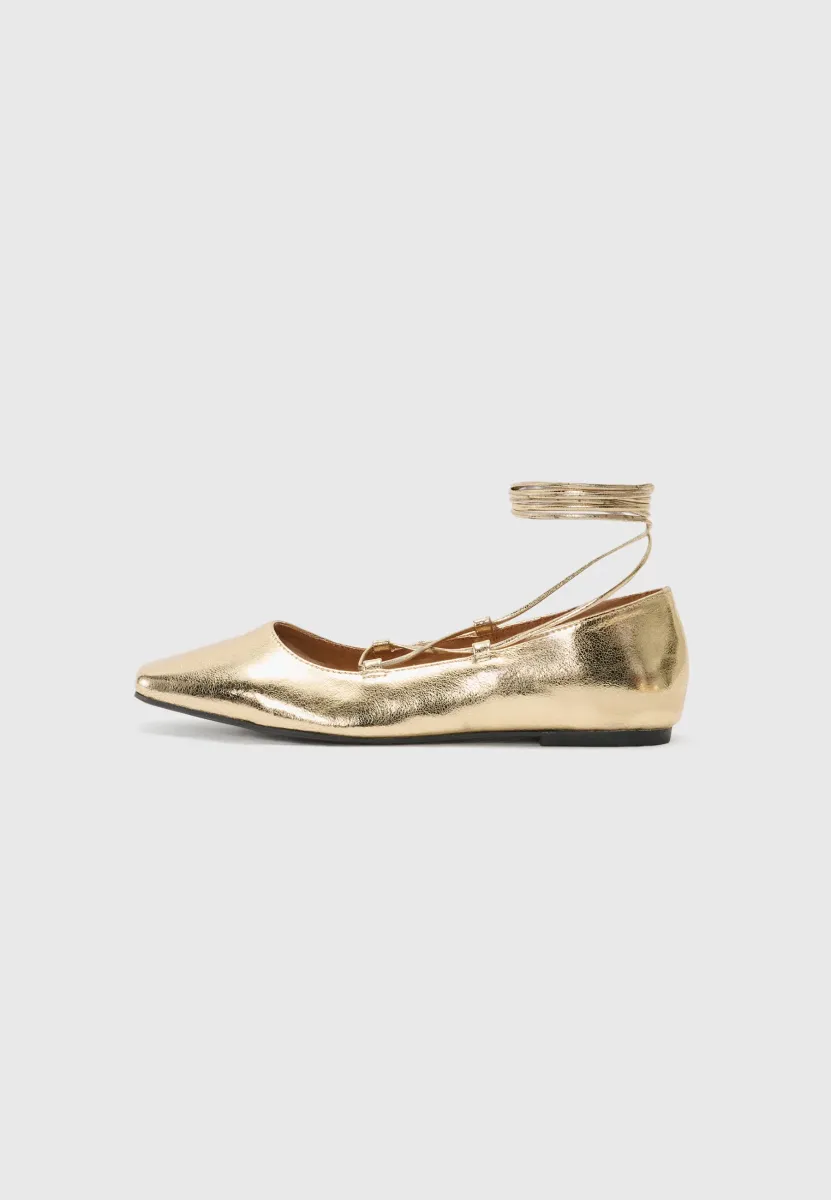Riemchenballerina - gold
