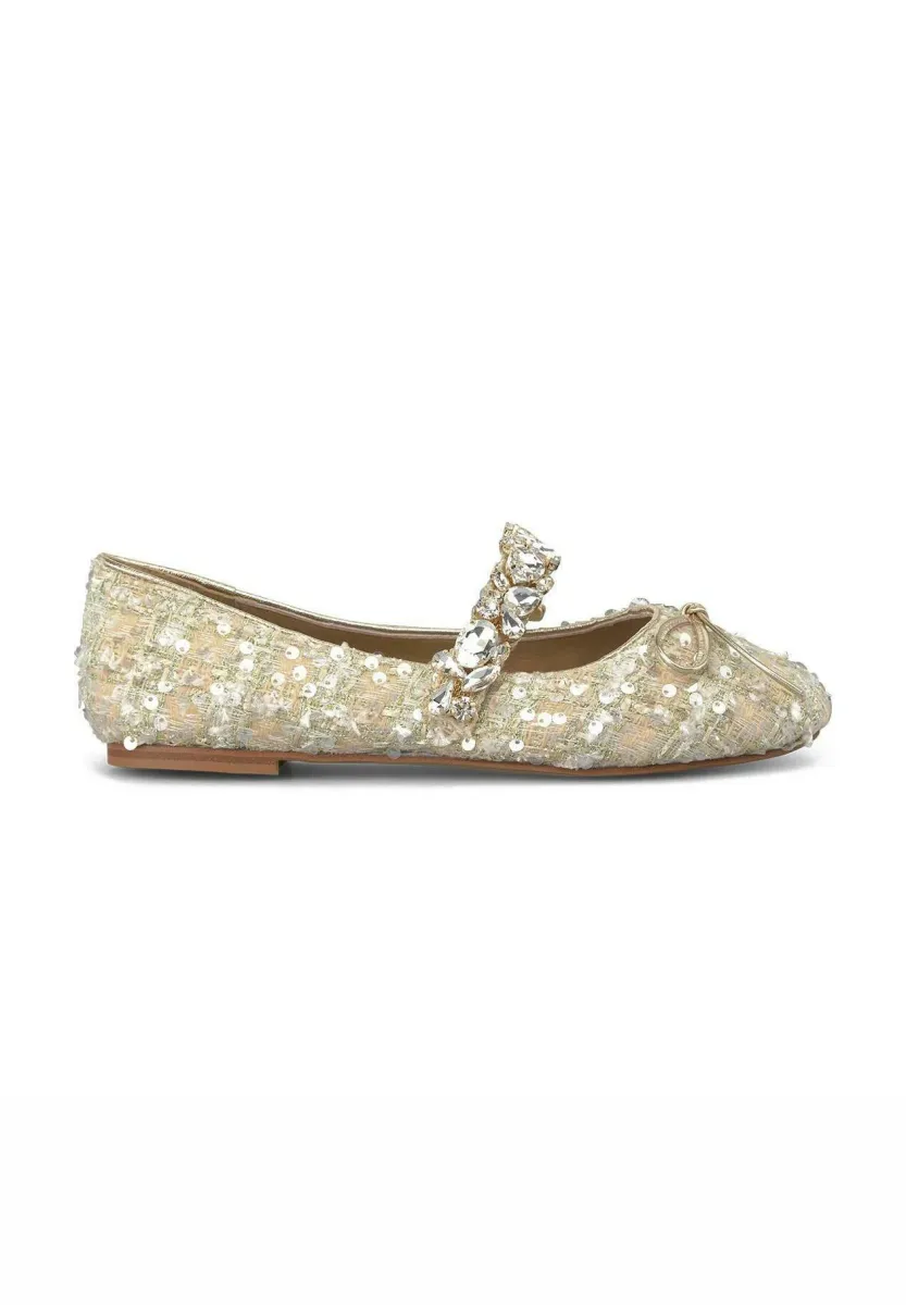 Riemchenballerina - gold