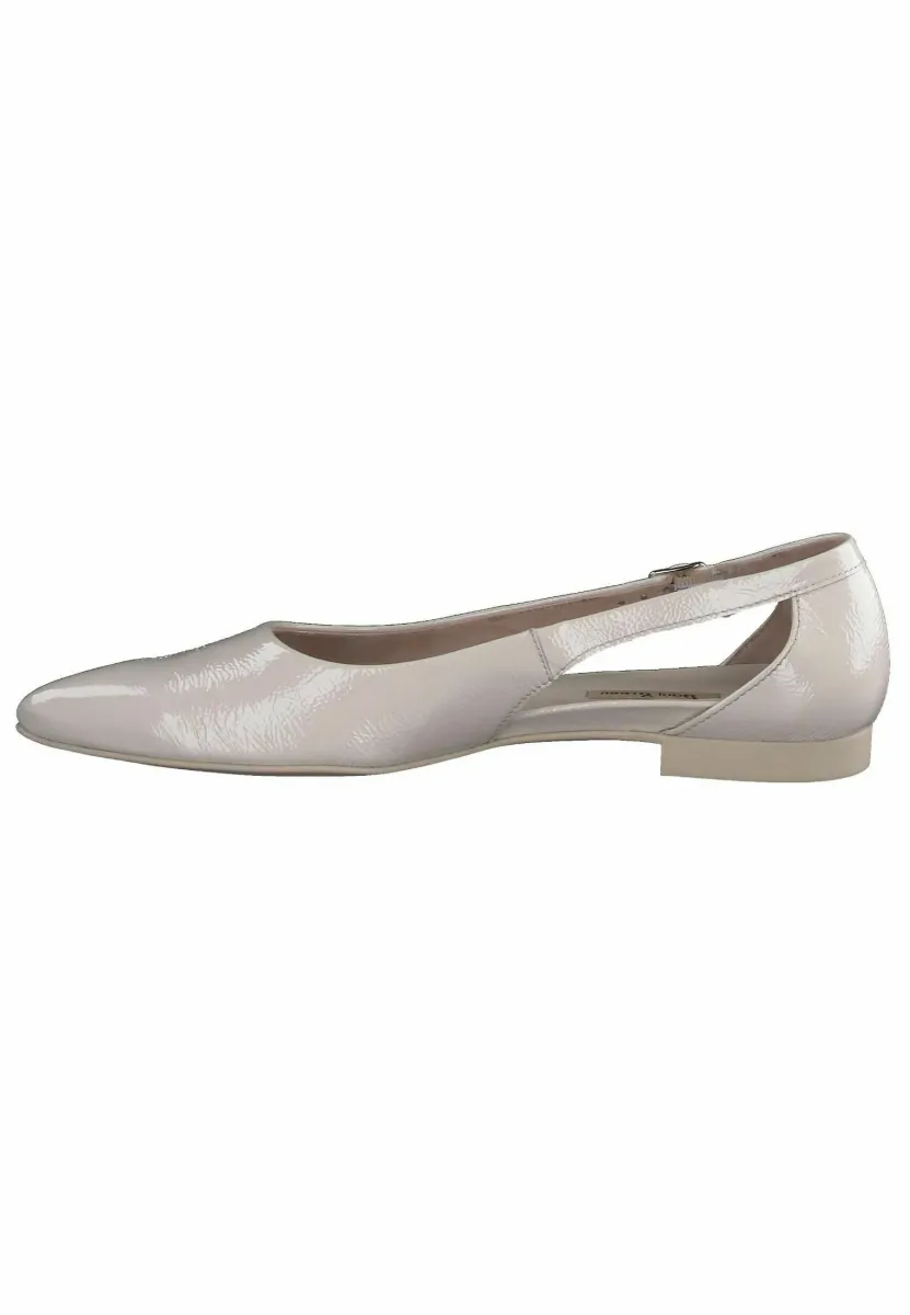Riemchenballerina - knautschlack biscuit