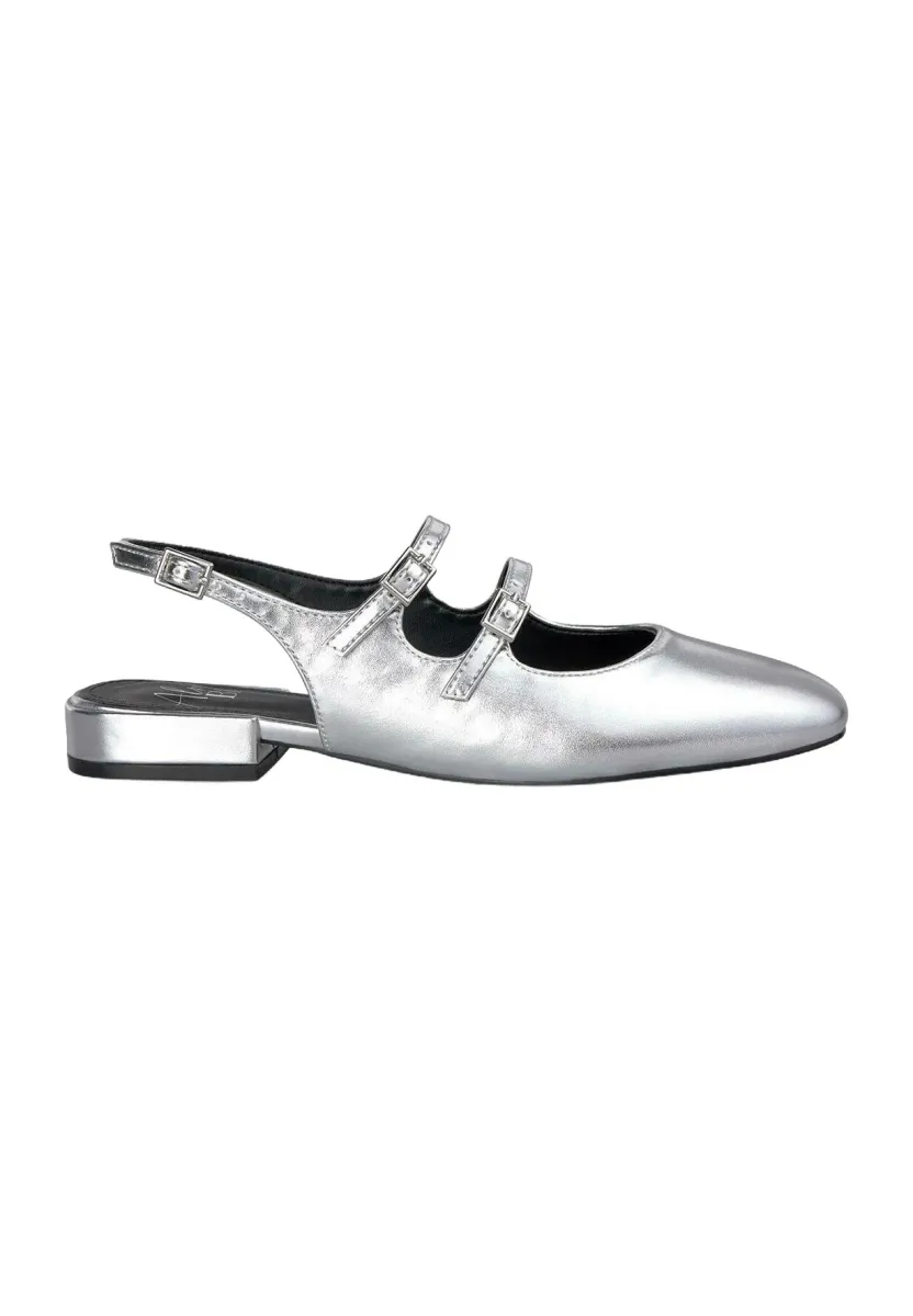 Riemchenballerina - plateado