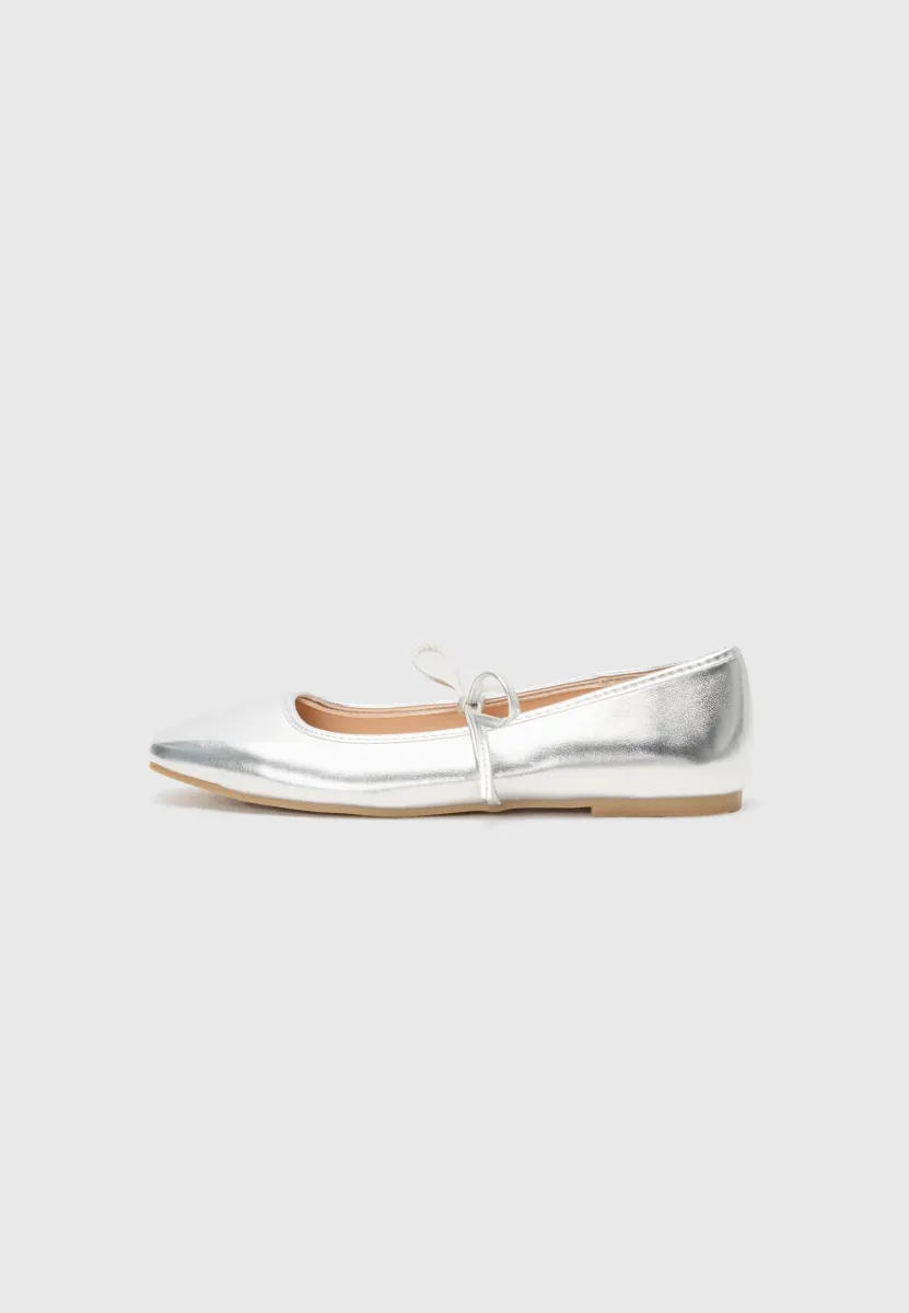 Riemchenballerina - silver