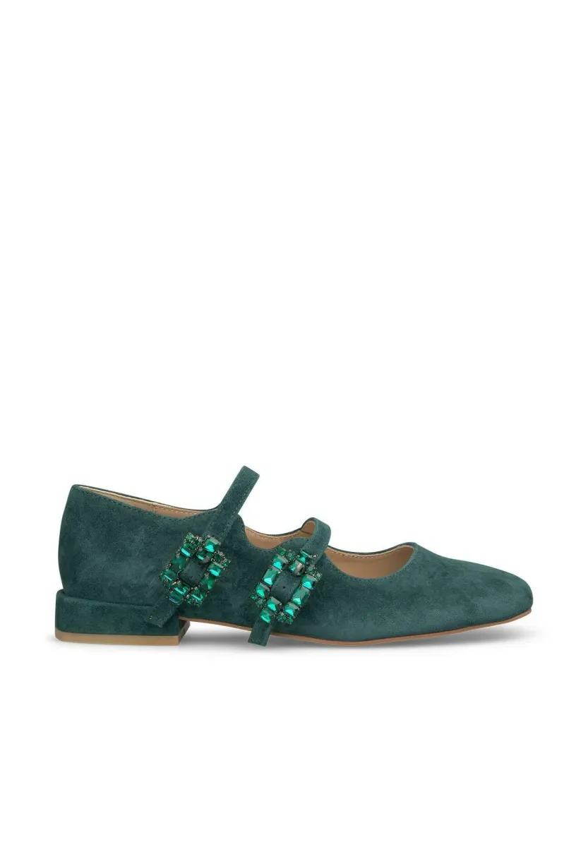 Riemchenballerina - Spruce green
