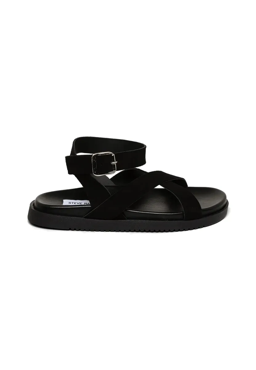 Riemensandalette - black suede