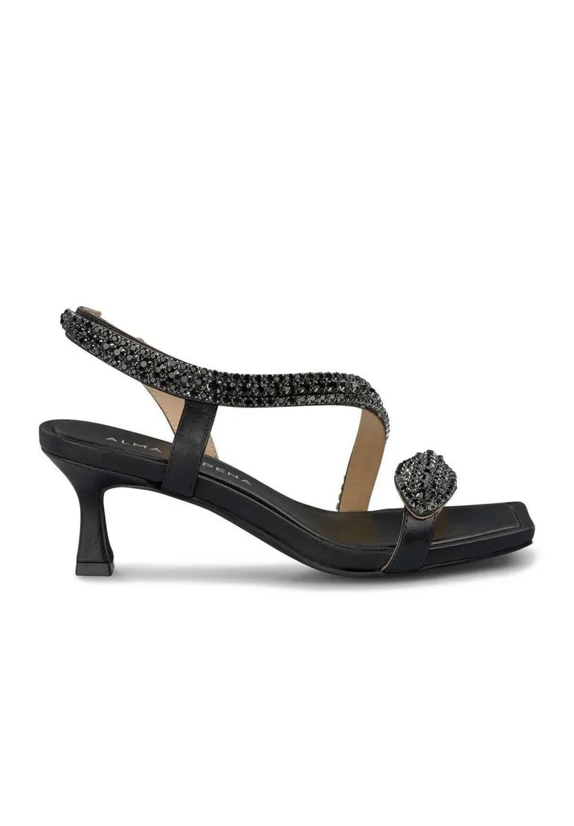 Riemensandalette - black