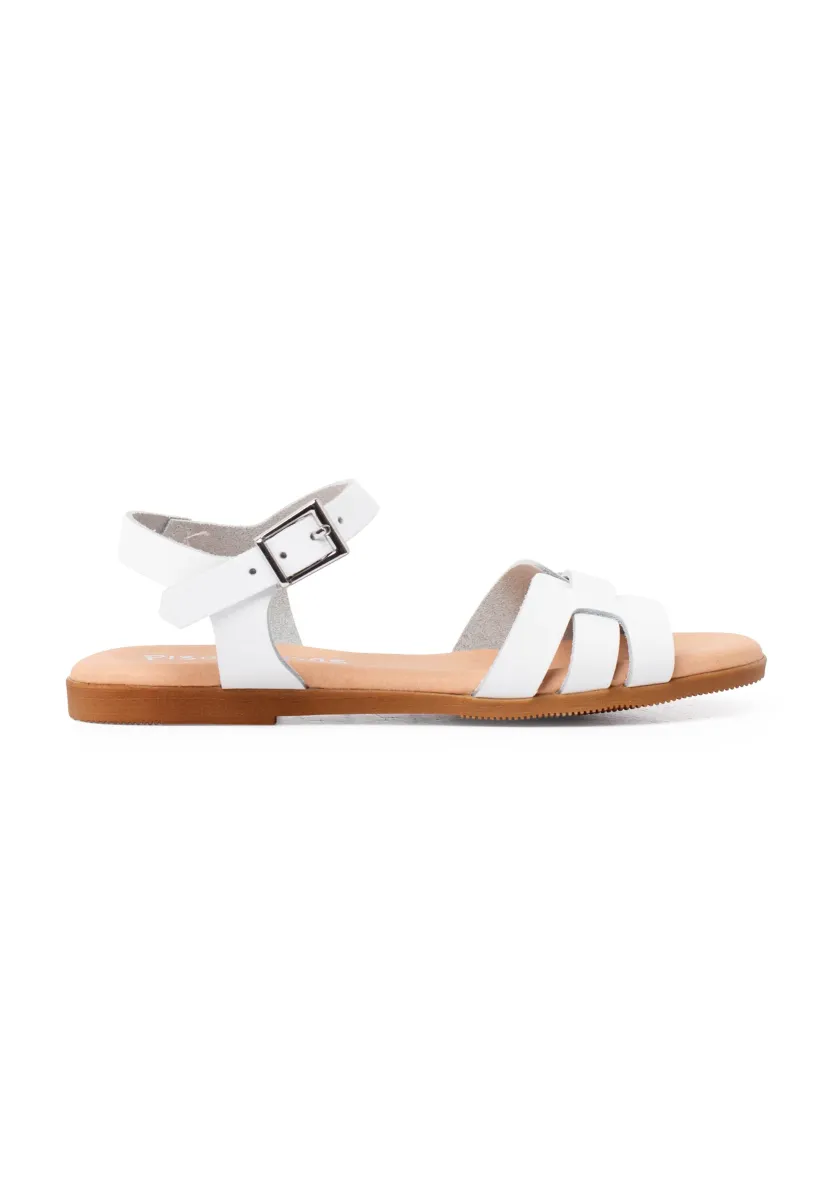 Riemensandalette - blanco
