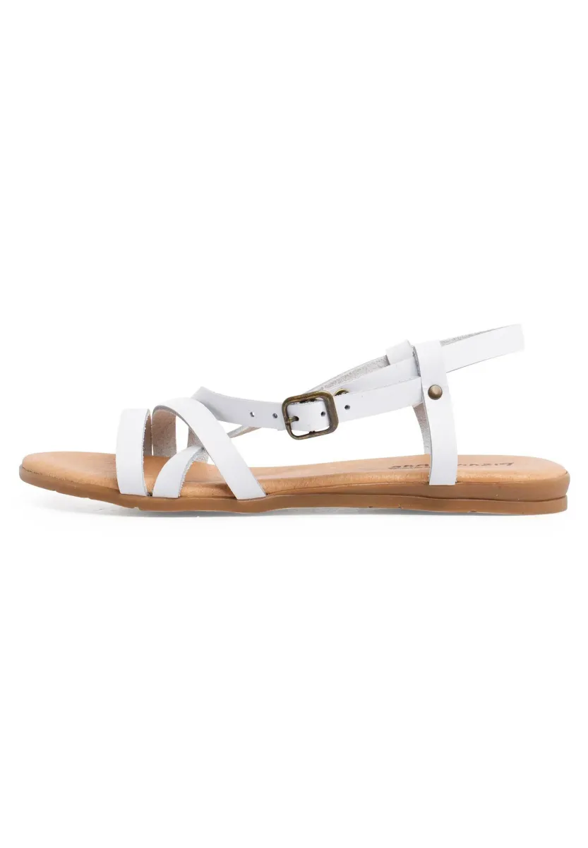 Riemensandalette - blanco