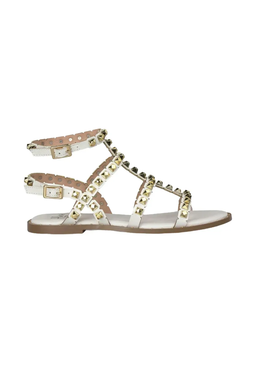 Riemensandalette - blanco