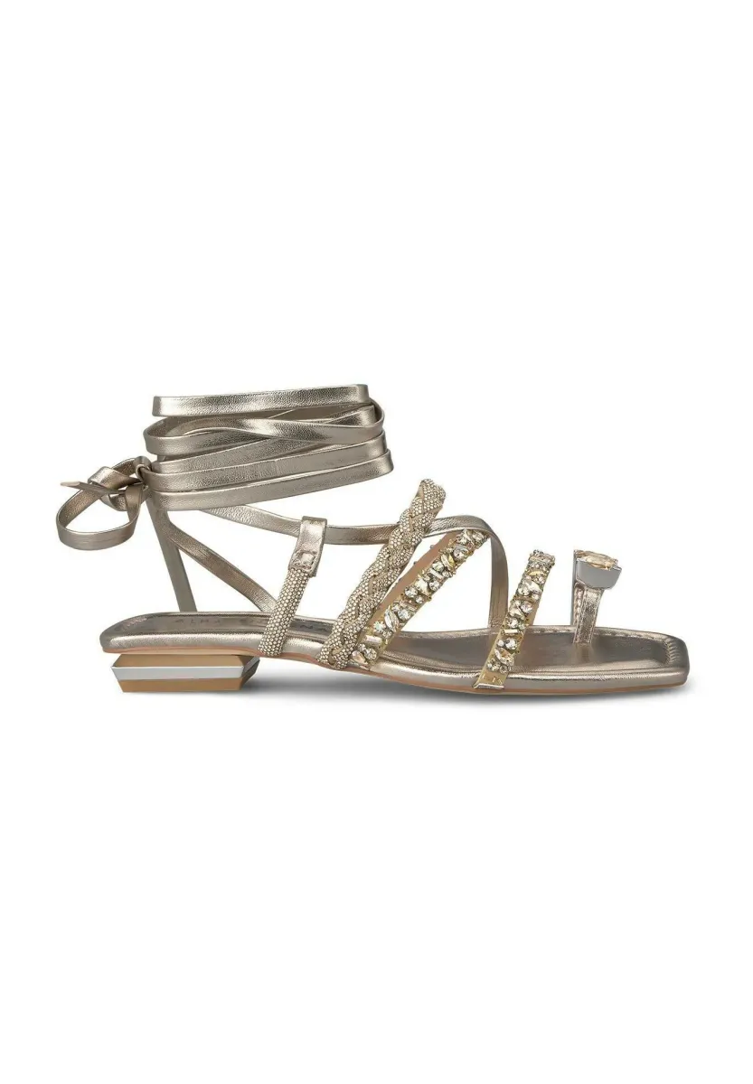 Riemensandalette - bronce