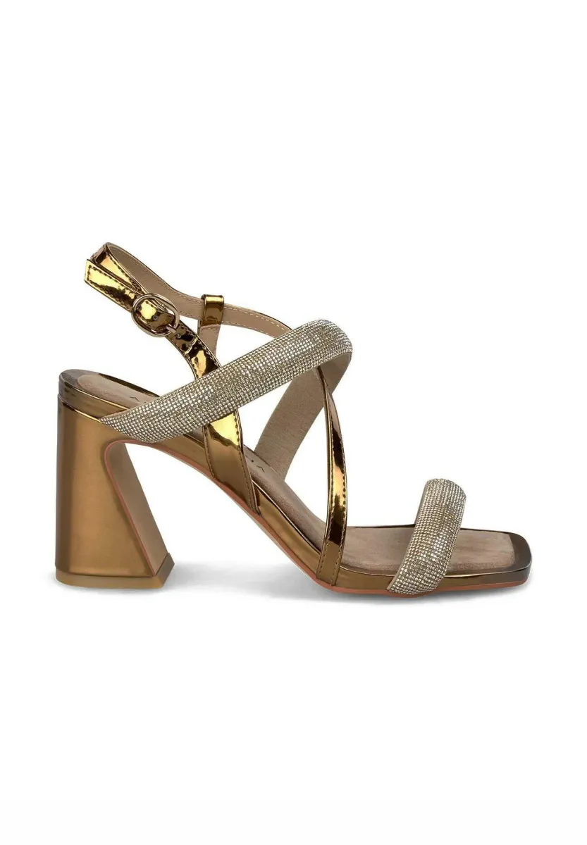 Riemensandalette - bronce