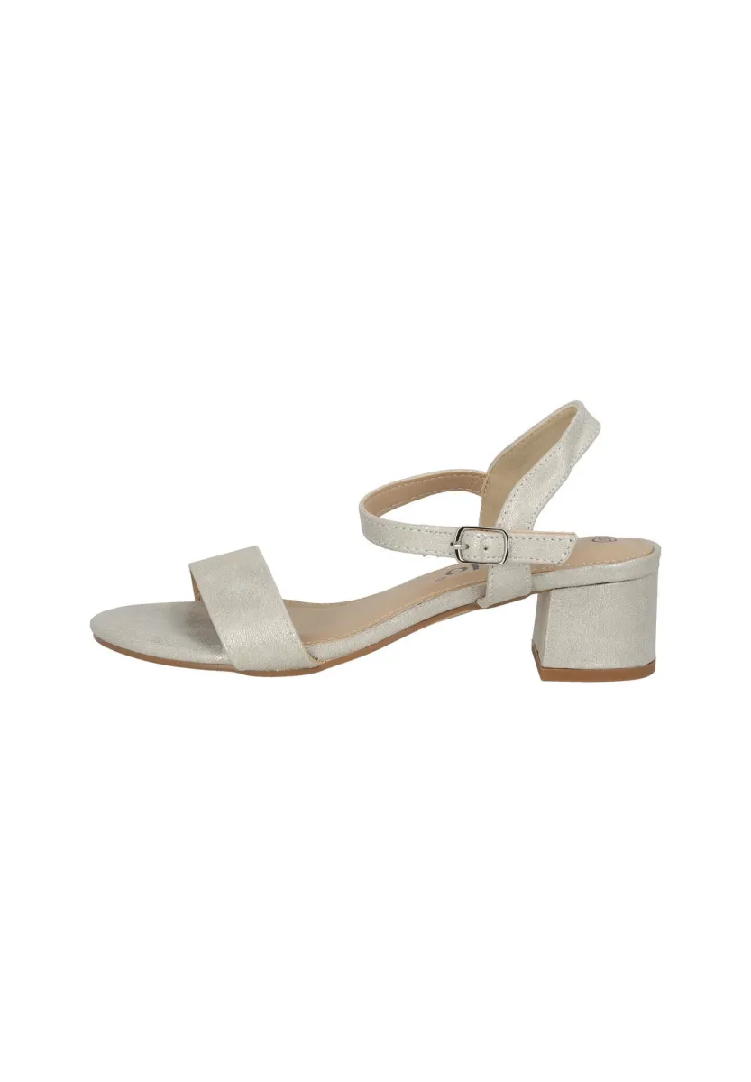 Riemensandalette - champagner