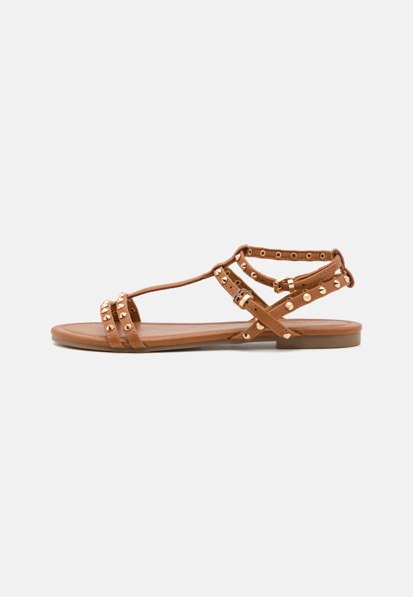Riemensandalette - cognac