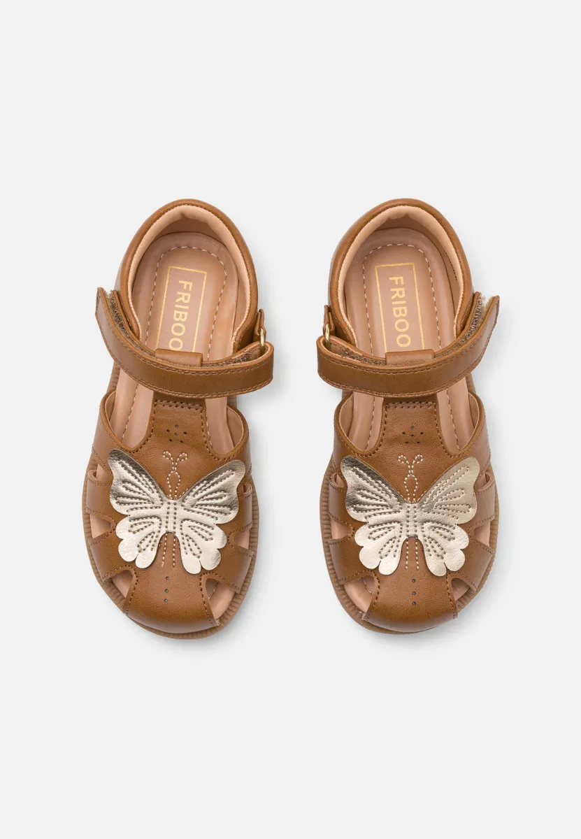 Riemensandalette - cognac