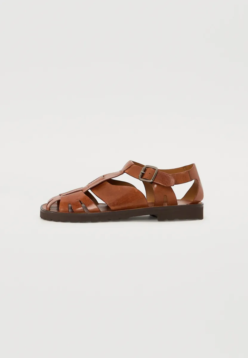 Riemensandalette - cognac
